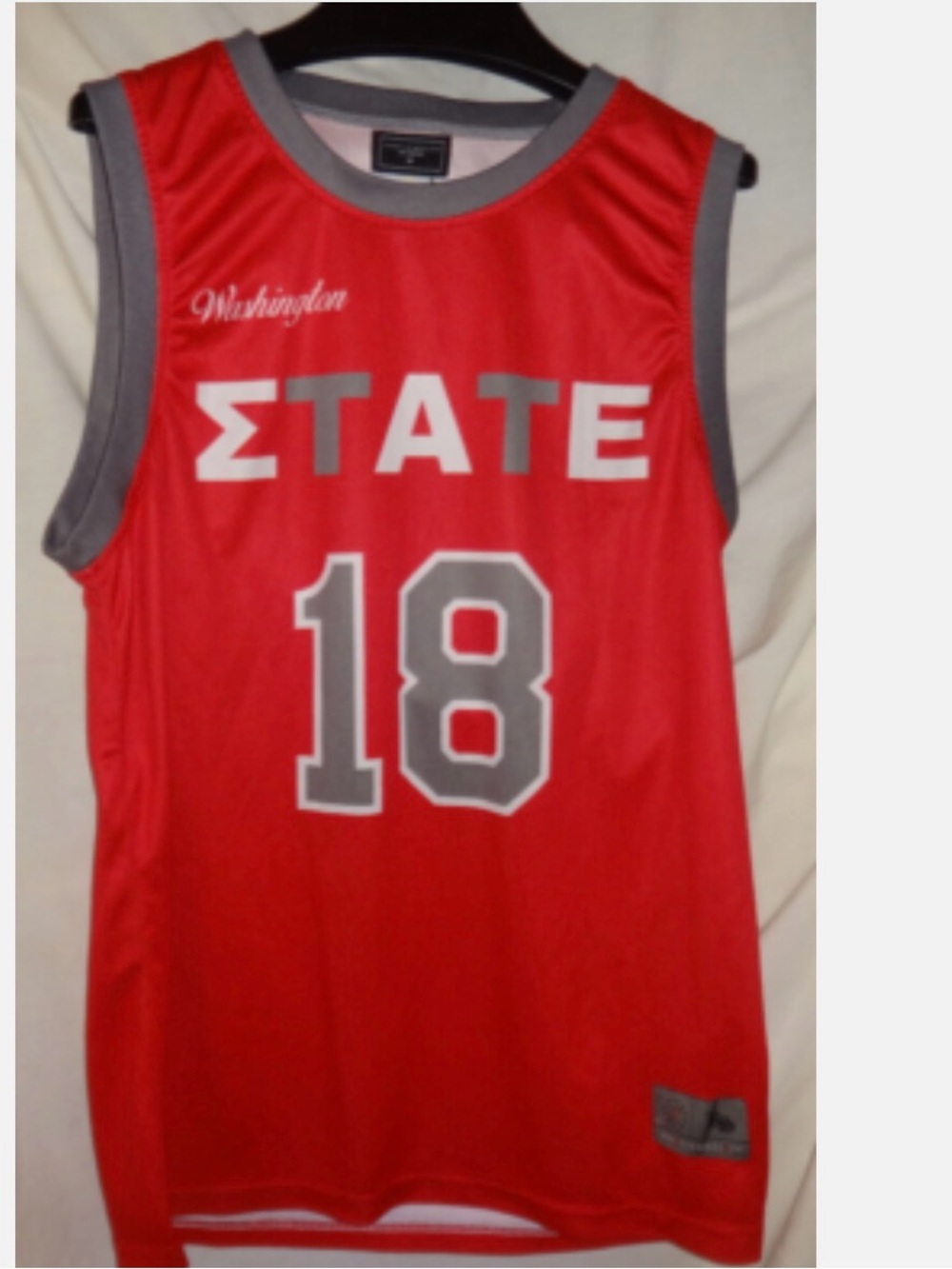 Sigma Alpha Epsilon Washington State Cougars Fraternity Basketball Jersey Sz S